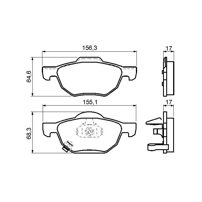 Гальмівні колодки Bosch 0 986 494 135 зображення 5