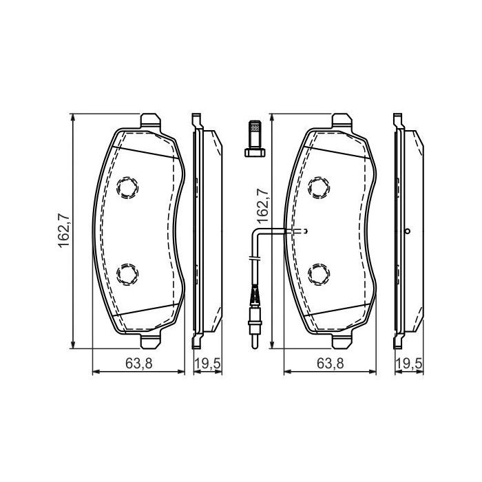 Гальмівні колодки Bosch 0 986 494 385 зображення 3