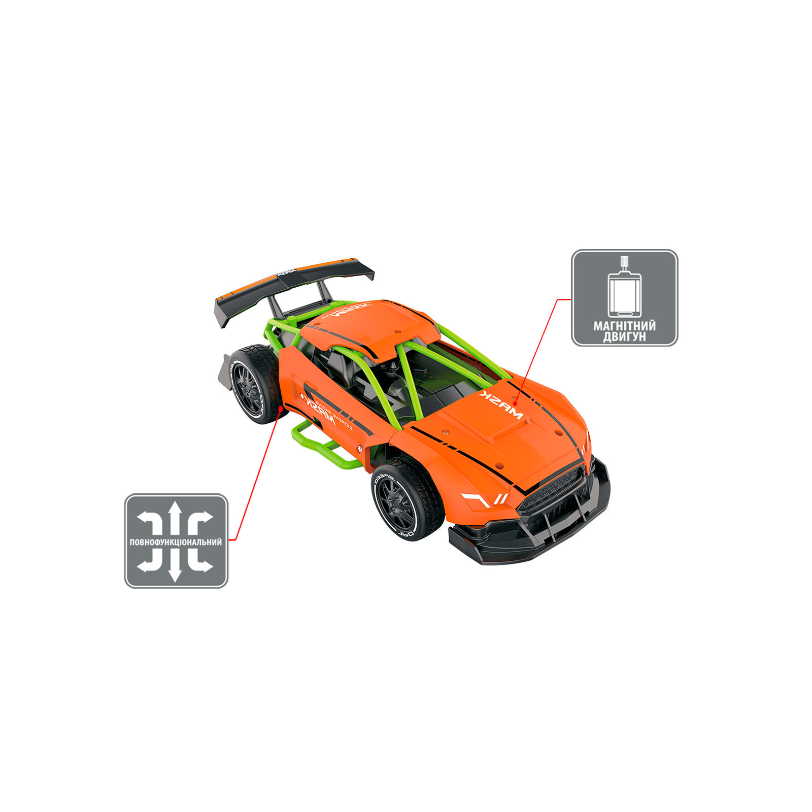 Радиоуправляемая игрушка Sulong Toys Speed racing drift – Bitter (оранжевый, 1:24) (SL-291RHO) изображение 3