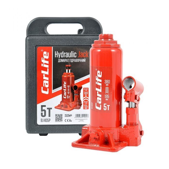 Домкрат CarLife 5т 195-380мм (BJ405P) изображение 5