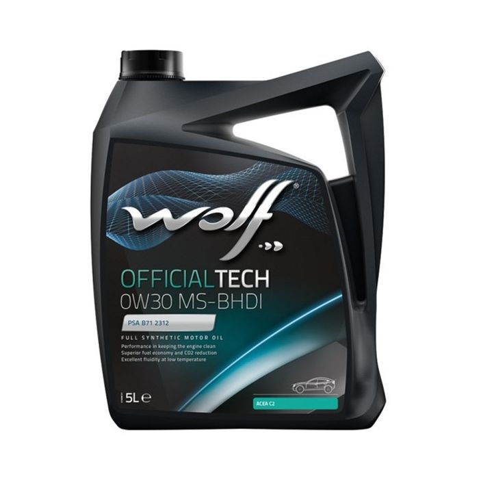 Моторное масло Wolf OFFICIALTECH 0W30 MS-BHDI 5л (8323591)