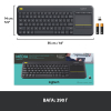 Клавіатура Logitech K400 Plus Touch Wireless UA Black (920-007145) зображення 8