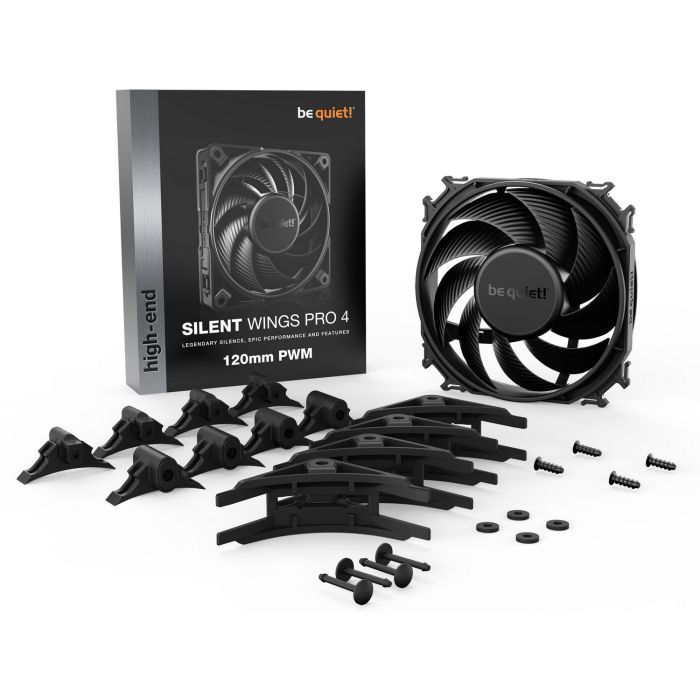 Кулер для корпуса Be quiet! Silent Wings PRO 4 120mm PWM (BL098) изображение 5