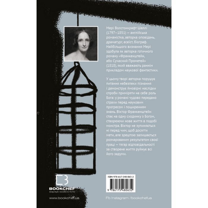 Книга Франкенштейн, або Сучасний Прометей - Мері Шеллі BookChef (9786175480632) изображение 3