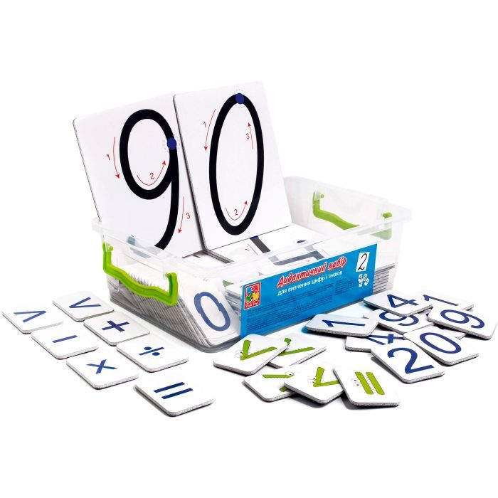 Обучающий набор Vladi Toys Демонстрационный набор цифр и математических знаков (укр) (VT5555-02)