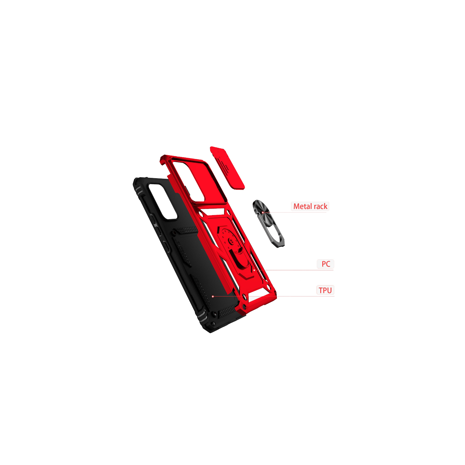 Чехол для мобильного телефона BeCover Military Xiaomi Redmi A1 / A2 Red (708236) изображение 4