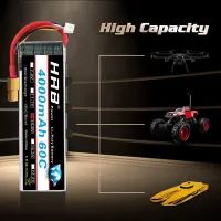 Аккумулятор для дрона HRB Lipo 4s 14.8V 4000mAh 60C Battery (HR-4000MAH-4S-60C) изображение 2