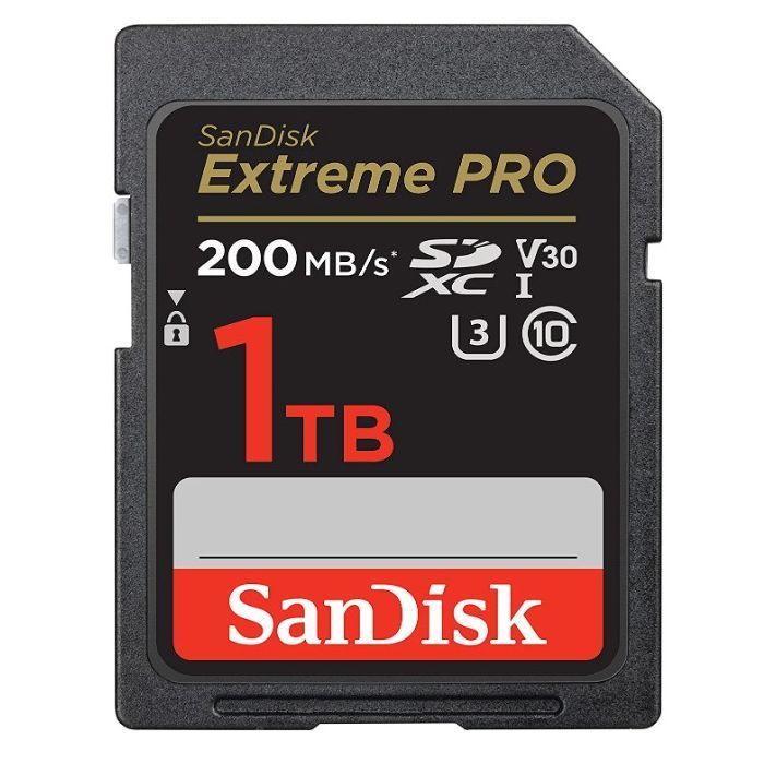 Карта памяти SanDisk 1TB SD class 10 UHS-I U3 V30 Extreme PRO (SDSDXXD-1T00-GN4IN)
