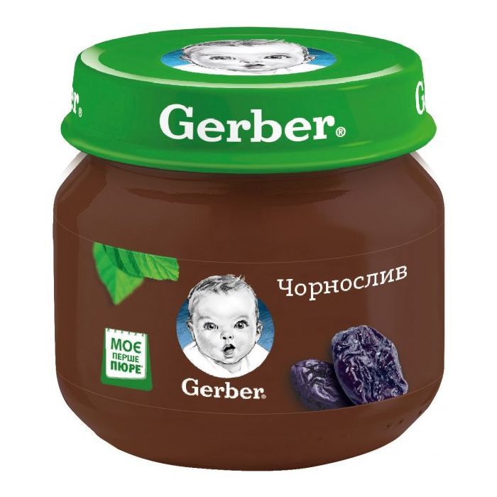 Дитяче пюре Gerber Чорнослив з 6 місяців 80 г (7613033513978)