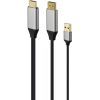 Перехідник Cablexpert HDMI to DisplayPort 4K 60Hz 2m (A-HDMIM-DPM-01)