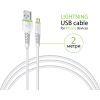 Дата кабель USB 2.0 AM to Lightning 2.0m CBFLEXL2 white Intaleo (1283126521416) изображение 3