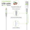 Дата кабель USB 2.0 AM to Lightning 2.0m CBFLEXL2 white Intaleo (1283126521416) изображение 4