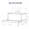 Витяжка кухонна Minola HTL 5214 BL 700 LED зображення 11