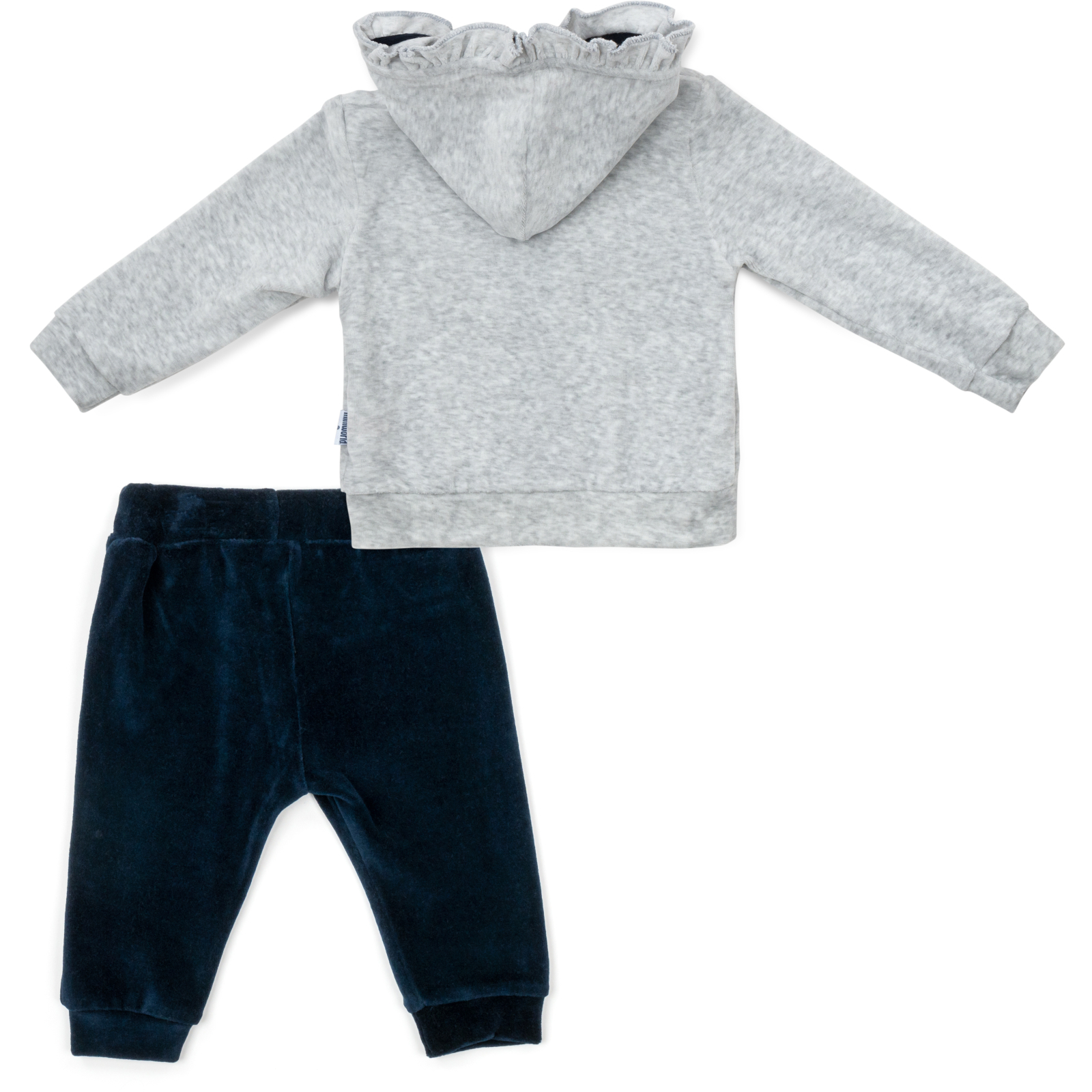 Набір дитячого одягу Miniworld велюровий (15377-62G-gray) зображення 7