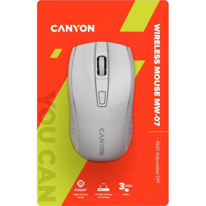Мышка Canyon MW-7 Wireless Black (CNE-CMSW07B) изображение 6