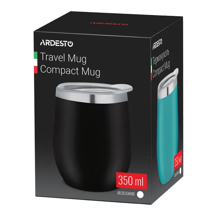 Термокружка Ardesto Compact Mug 350 мл White (AR2635MMW) зображення 4
