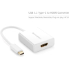 Перехідник USB2.0 Type-C to HDMI V1.4b 40273 white Ugreen (40273) зображення 2