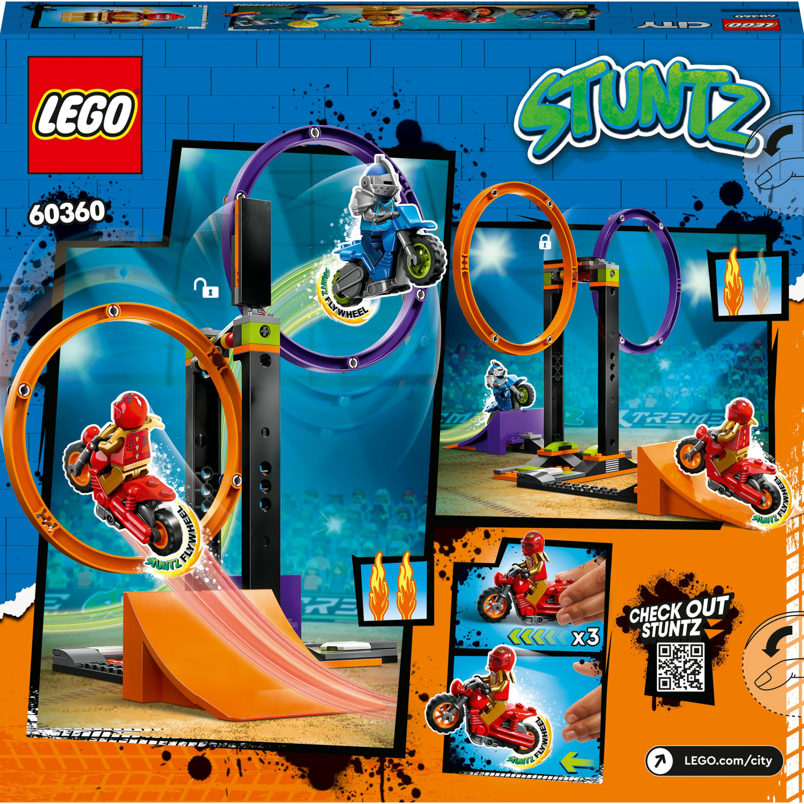 Конструктор LEGO City Stuntz Каскадерське завдання із обертанням 117 деталей (60360) зображення 7