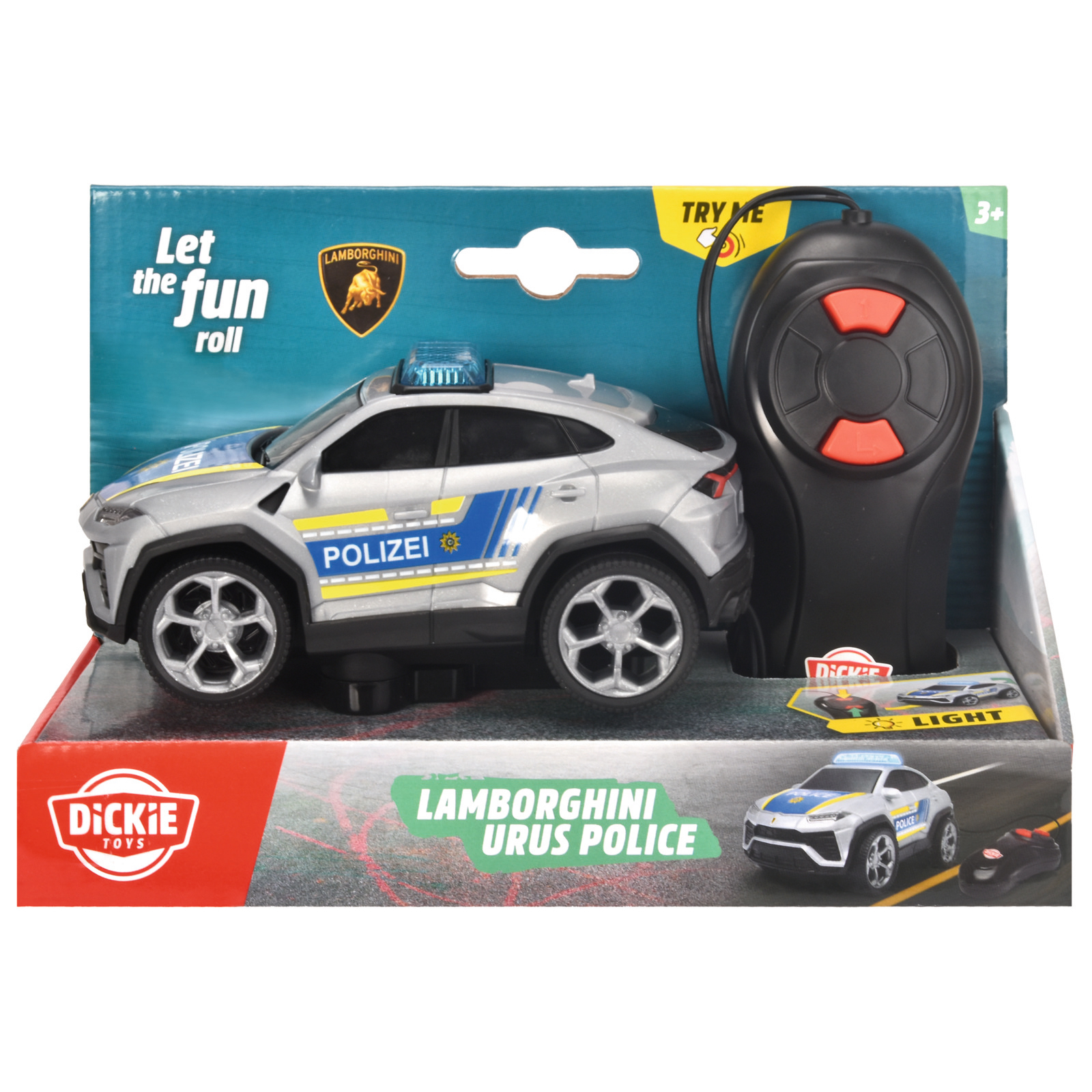 Машина Dickie Toys Поліцейська машина Ламборгіні Урус на дистанційному керуванні зі світловим ефектом 13 см (3712023) зображення 6