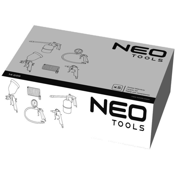Набор инструментов Neo Tools пневматических, для окрашивания. 5 ед. (14-699) изображение 5