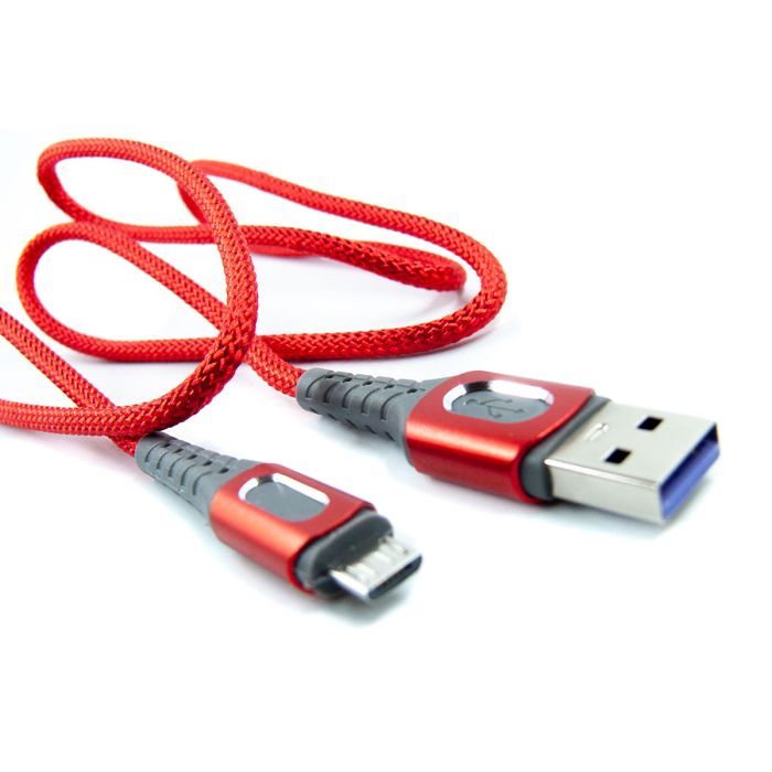 Дата кабель USB 2.0 AM to Micro 5P 1.0m red Dengos (NTK-M-LP-RED) изображение 3