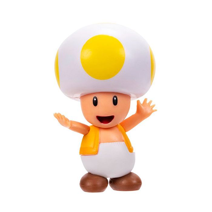 Фигурка Super Mario с артикуляцией – Желтый Тоад 6 см (41291i-GEN)