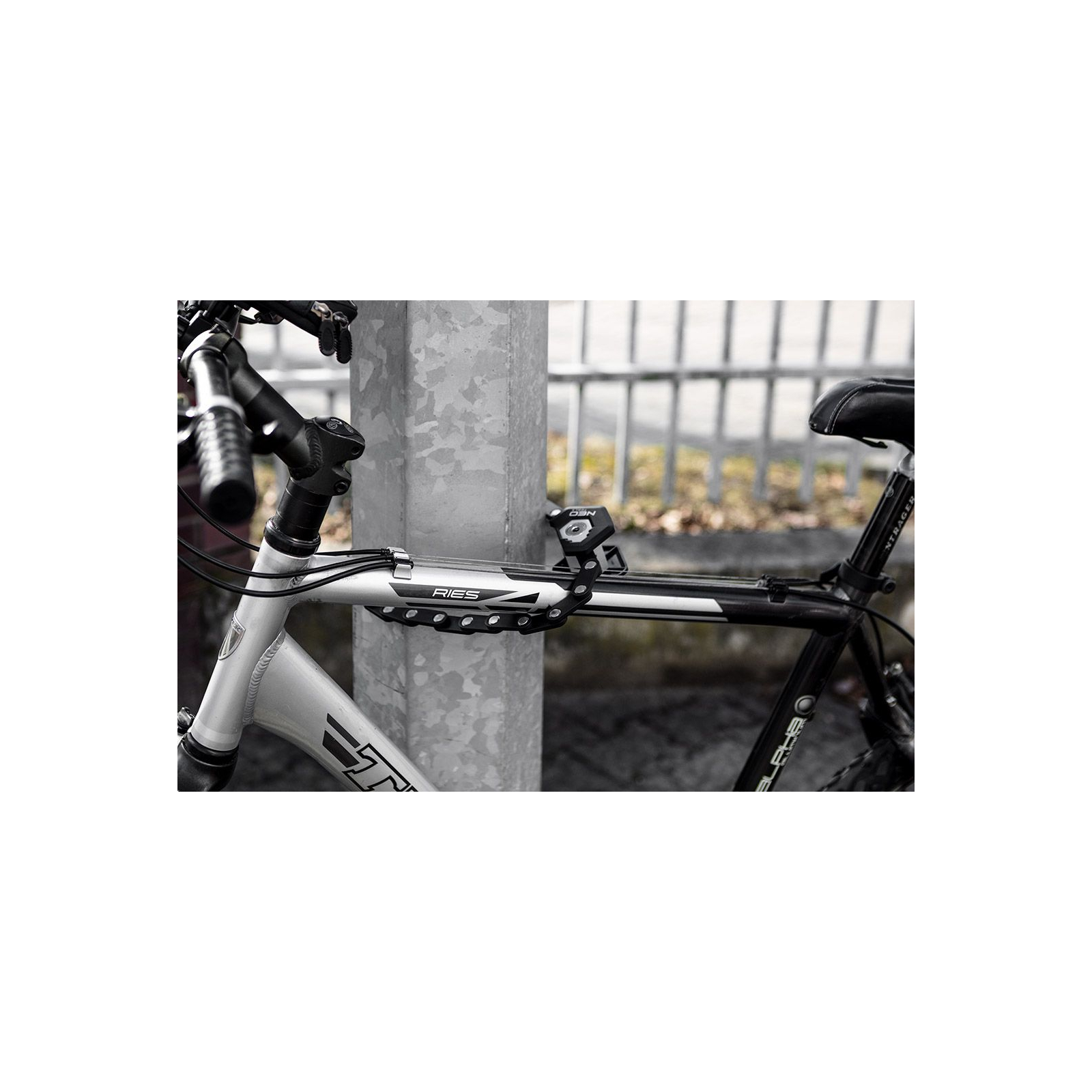 Замок велосипедний Neo Tools цинковий сплав + ABS пластик 78 см 0.62 кг (91-006) зображення 8