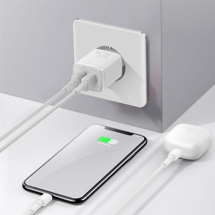 Зарядное устройство Baseus Compact Charger 2U White (CCXJ010202) изображение 6