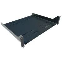 Полка 19" Hypernet 2U глуб. 400мм, цвет черный (CS-400-2U-BLACK)