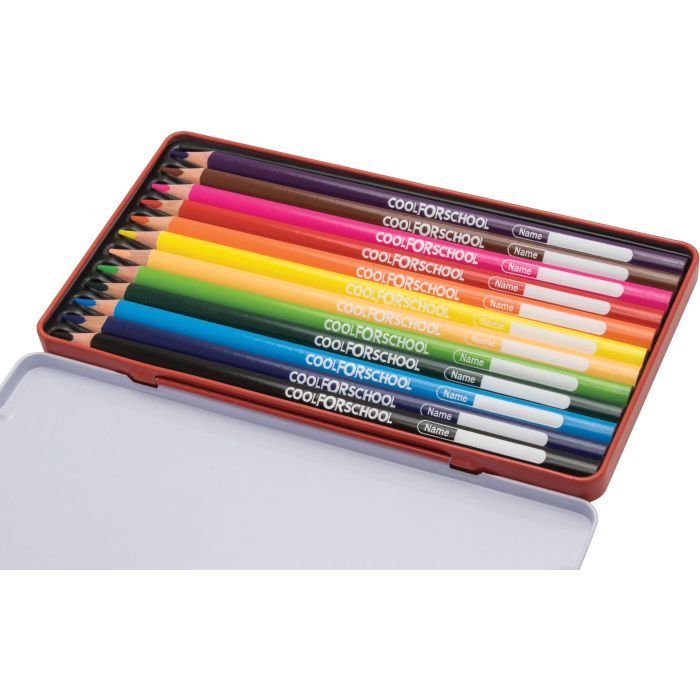 Олівці кольорові Cool For School Premium тригранні, 12 кольорів (CF15178) зображення 2