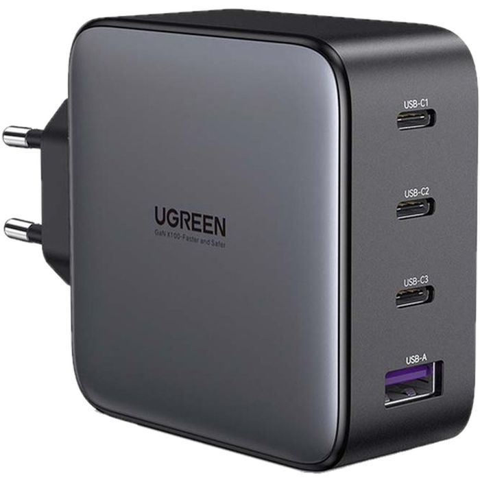Зарядное устройство Ugreen Nexode USB-A+3*USB-C 100W GaN Te ch Fast Black (CD226)