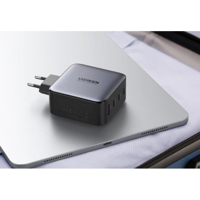 Зарядное устройство Ugreen Nexode USB-A+3*USB-C 100W GaN Te ch Fast Black (CD226) изображение 4