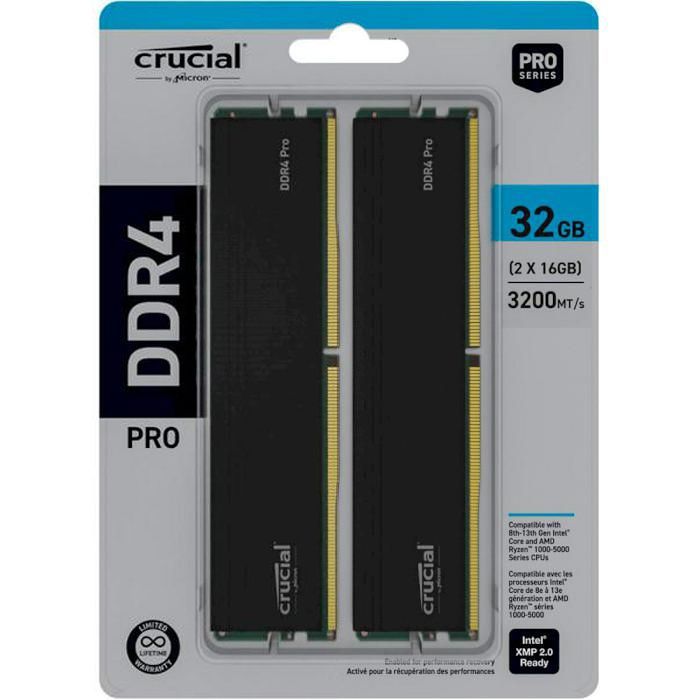 Модуль памяти для компьютера DDR4 32GB (2x16GB) 3200 MHz Pro Micron (CP2K16G4DFRA32A) изображение 4