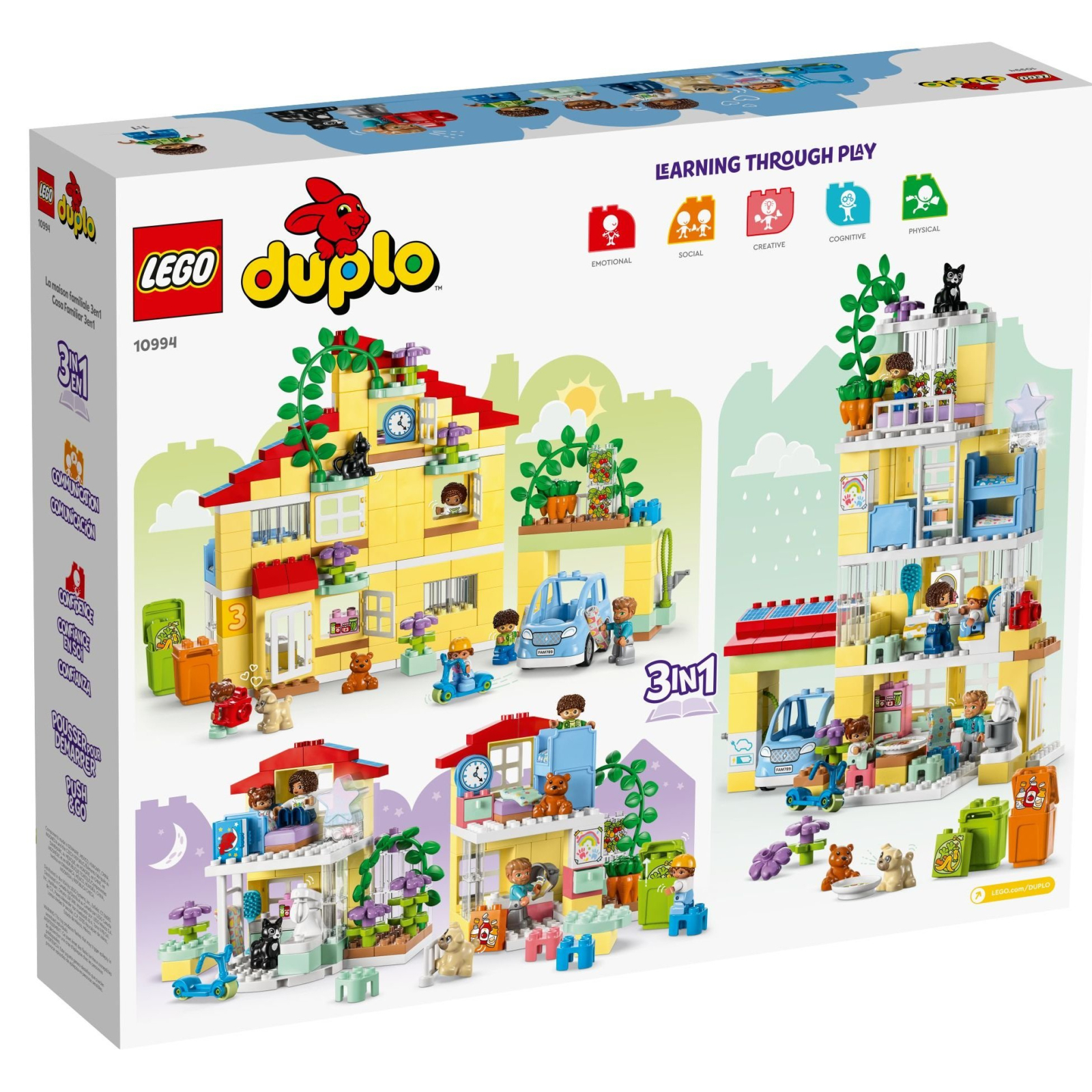 Конструктор LEGO DUPLO Семейный дом 3 в 1 218 деталей (10994) изображение 10