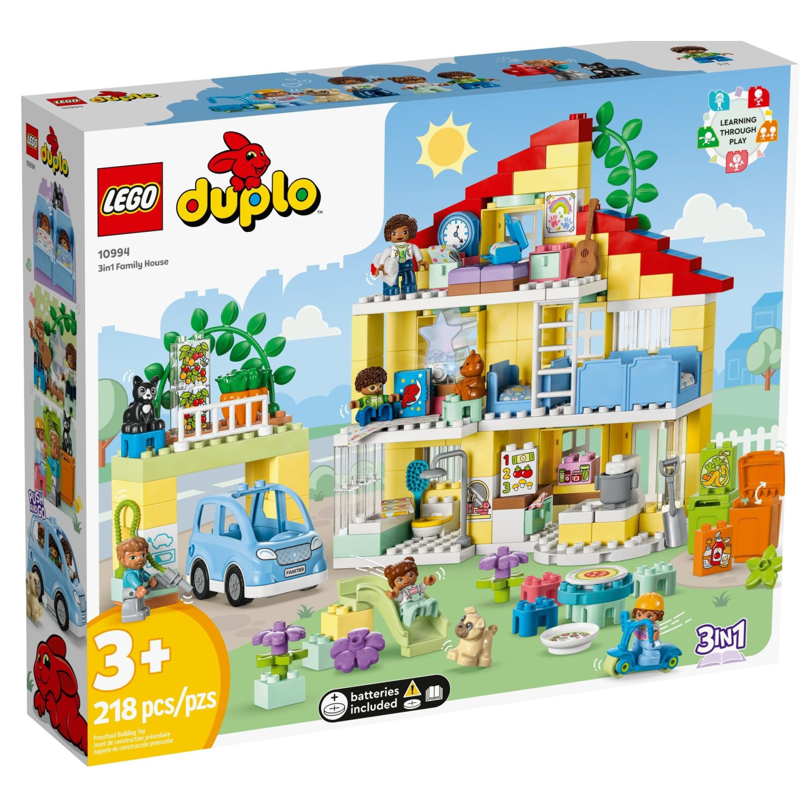 Конструктор LEGO DUPLO Семейный дом 3 в 1 218 деталей (10994)