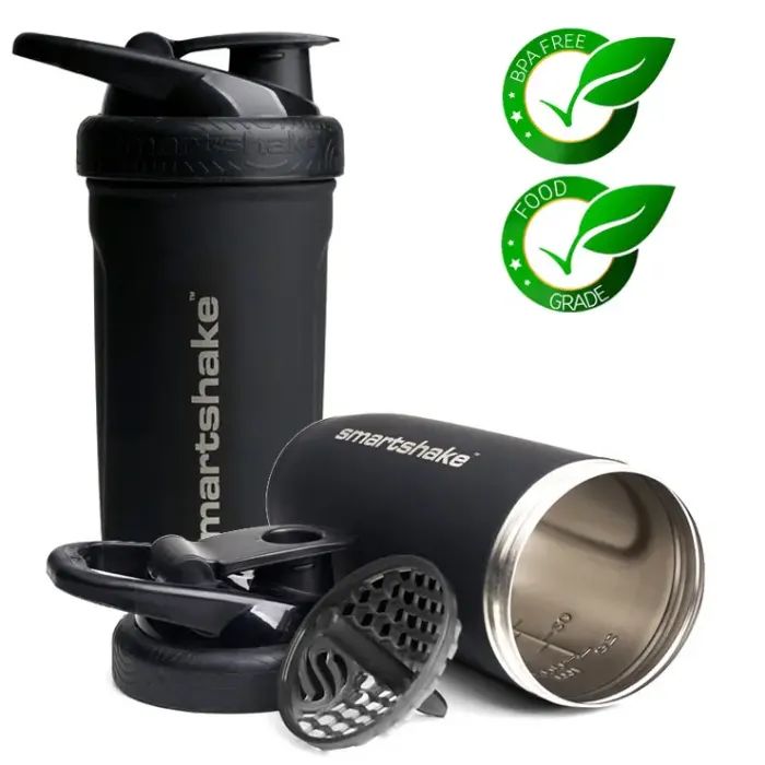 Шейкер спортивный SmartShake Reforce Stainless Steel 30oz/900ml Gray (11150003) изображение 11