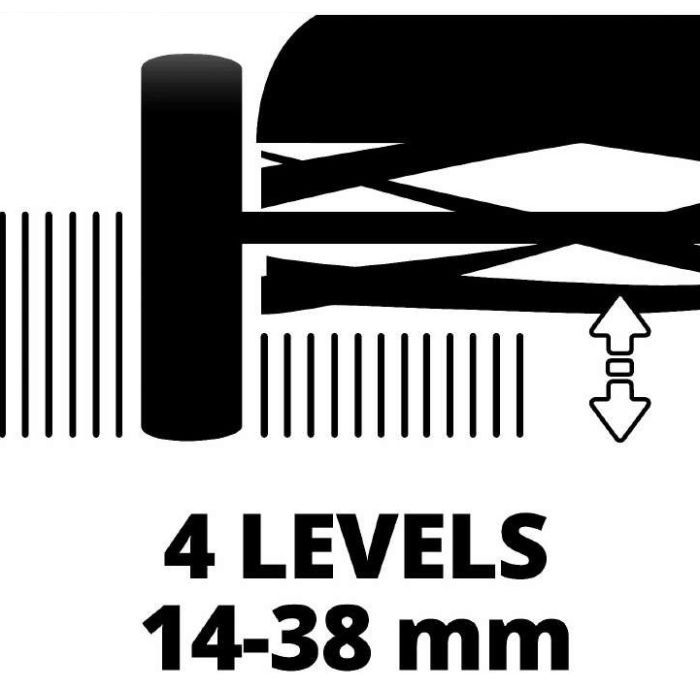Газонокосарка Einhell GE-HM 18/38 Li - Solo, 18В, PXC, 38 см, 45 л, 14-38 мм, 10.5 кг (без АКБ і ЗП) (3414200) зображення 12