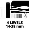 Газонокосилка Einhell GE-HM 18/38 Li-Solo, 18В, PXC, 38 см, 45 л, 14-38 мм, 10.5 кг (без АКБ и ЗУ) (3414200) изображение 12