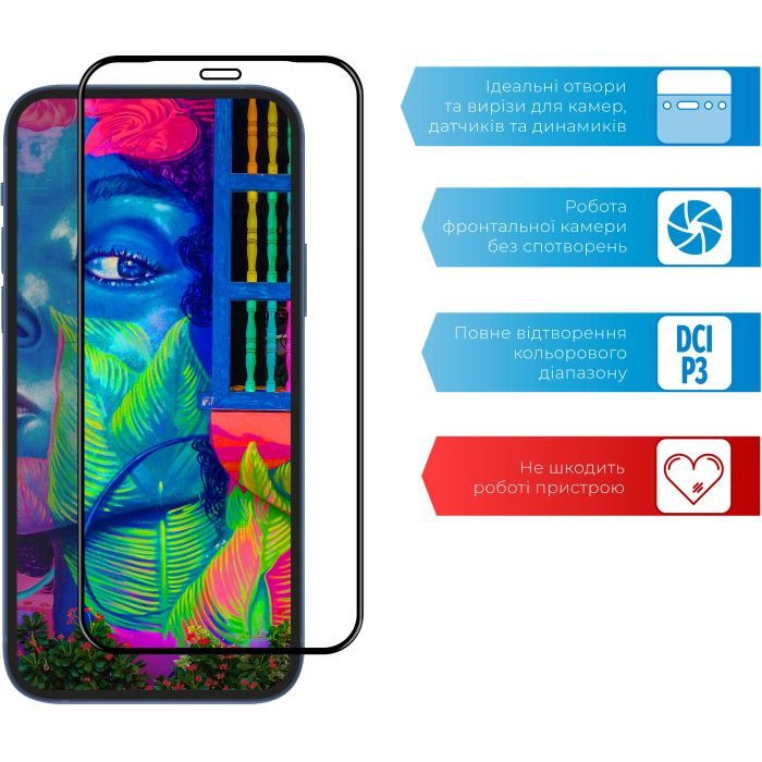 Стекло защитное ACCLAB Full Glue Oppo A12 (1283126508356) изображение 4