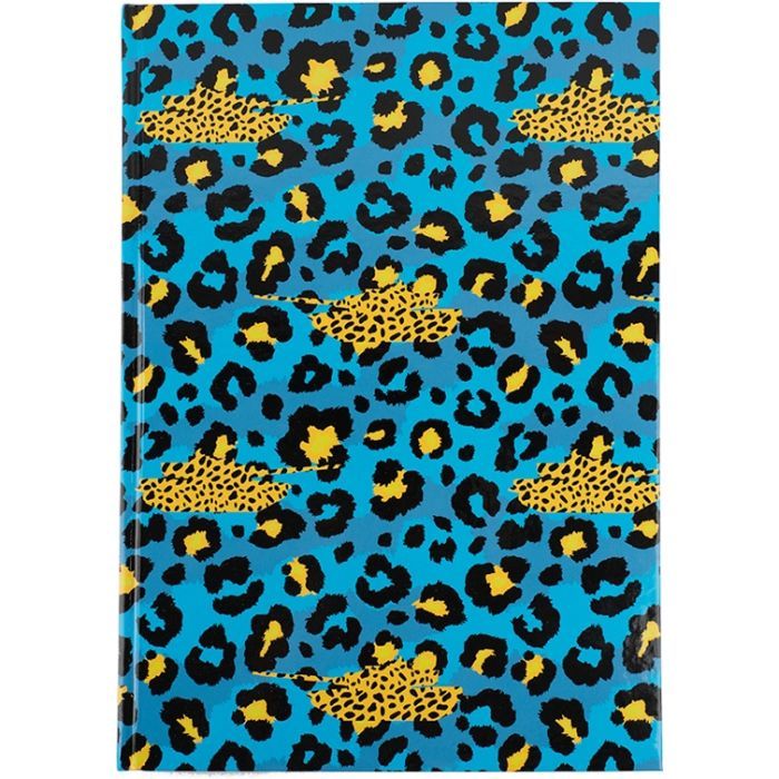 Канцелярская книга Axent Leopard А4 в твердом переплете 96 листа клетка, голубая (8422-554-A)
