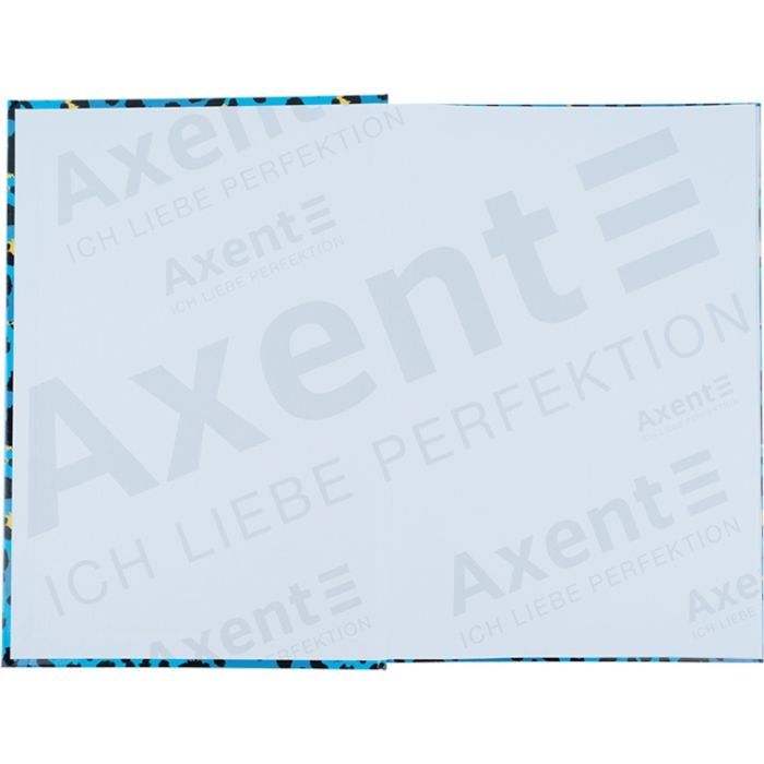 Канцелярская книга Axent Leopard А4 в твердом переплете 96 листа клетка, голубая (8422-554-A) изображение 2