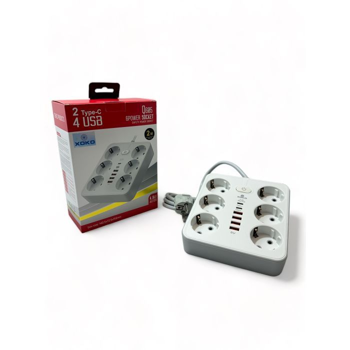 Сетевой фильтр питания XoKo XK-SP-6-4-2-WH изображение 2