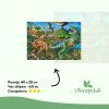 Пазл Ukropchik деревянный Эра Динозавров size - L в коробке с набором-рамкой (Dinosaur Era A3) изображение 2
