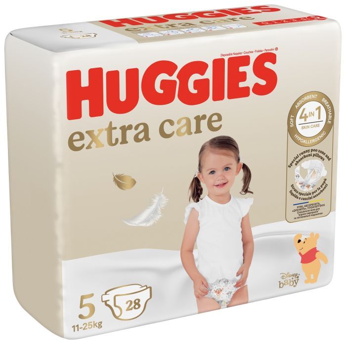Подгузники Huggies Extra Care Size Размер 5 (11-25 кг) 66 шт (5029053583174) изображение 2