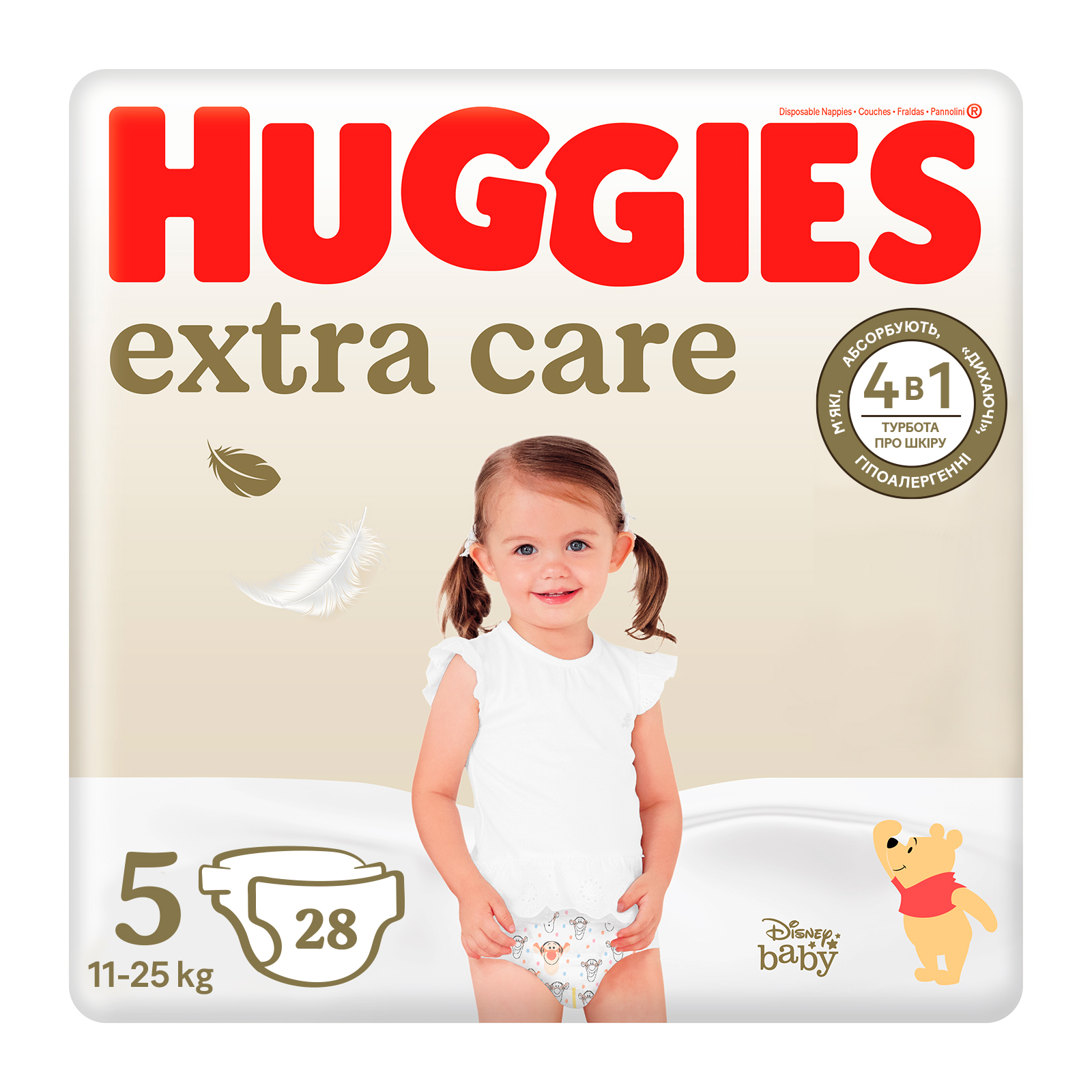 Підгузки Huggies Extra Care Size 5 (11-25 кг) 28 шт (5029053583150)