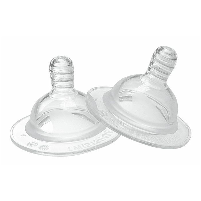 Соска Twistshake S (0+мес) 2 шт силіконова (78019)