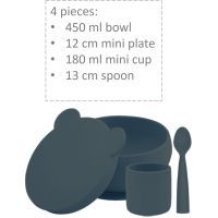 Набір дитячого посуду MinikOiOi BLW Set I - Mineral Blue (101070056) зображення 2