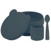 Набір дитячого посуду MinikOiOi BLW Set I (Deep Blue) силіконовий (101070060)