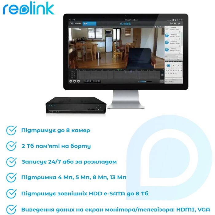 Регистратор для видеонаблюдения Reolink RLN8-410 изображение 3