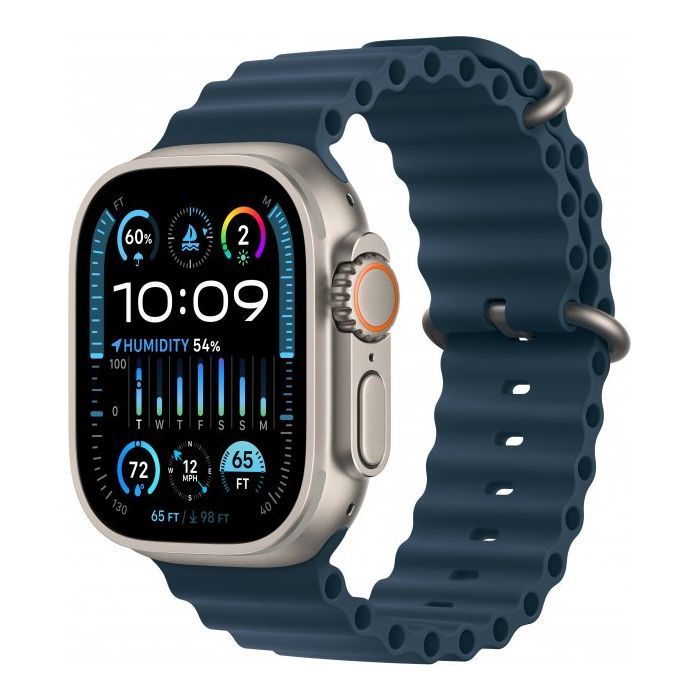 Смарт-часы Apple Watch Ultra 2 GPS + Cellular, 49mm Titanium Case with Blue Ocean Band (MREG3UL/A)